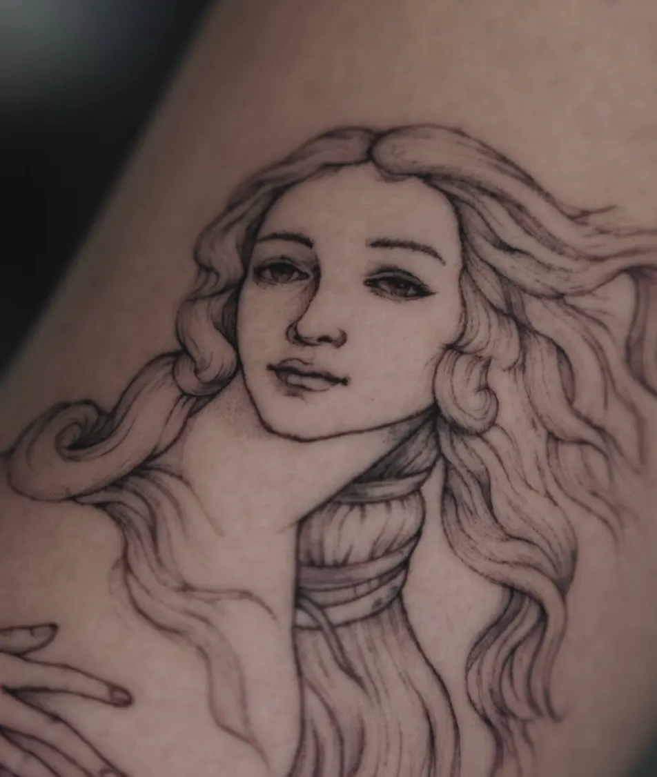 Tatuaje de estilo ilustración